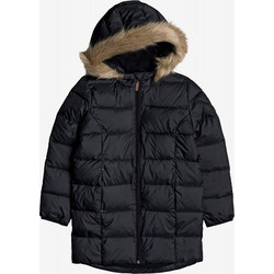 Roxy Παιδικό Μπουφάν Χειμωνιάτικο Puffer Μαύρο ERGJK03079-KVJ0