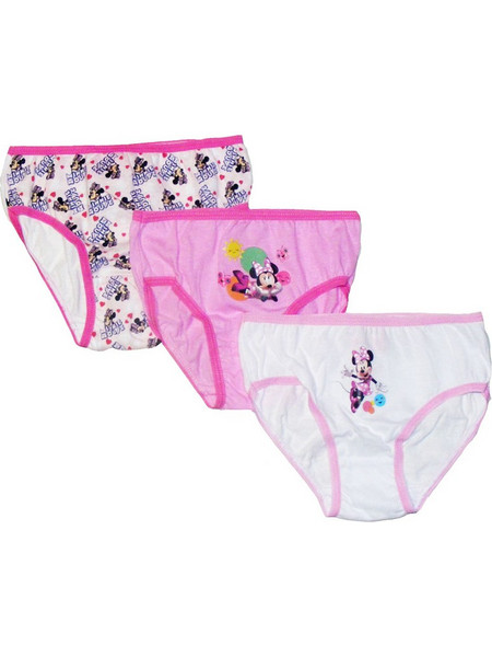 Παιδικό Σετ 3 Εσώρουχα Σλιπ Minnie Mouse Για Κορίτσι Ροζ Λευκό Χρώμα