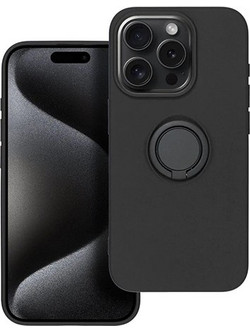 Θήκη OEM Silicone Ring για Apple iPhone 15 Pro Max TPU Back Cover Black