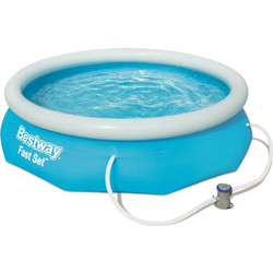 Bestway Fast Set 57270 Φουσκωτή Πισίνα Πλαστική με Αντλία Φίλτρου Φ305x76cm