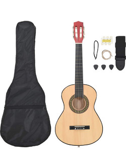 vidaXL Light Natural 34" 1/2 Bundle