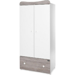 Ντουλάπα Lorelli Exclusive Δίφυλλη White/Artwood 2024