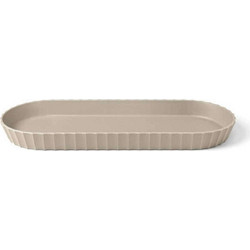Πιατέλα Σερβιρίσματος Minerva M 37,5x15x3cm Mocha Grey Blim+ Πολυπροπυλένιο