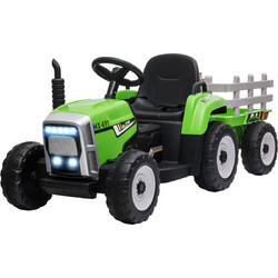 HOMCOM Τρακτέρ με Τρέιλερ 12V Green