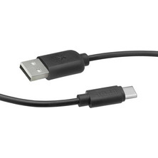 SBS Evenergy Καλώδιο USB-A to USB-C 1.5m Μαύρο ECCABLETYPC15P