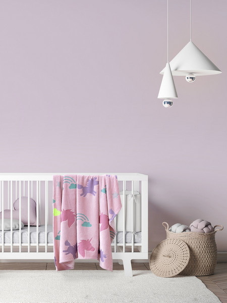 Kocoon Shiny Unicorn Κουβέρτα Αγκαλιάς Fleece 80x110 Ροζ