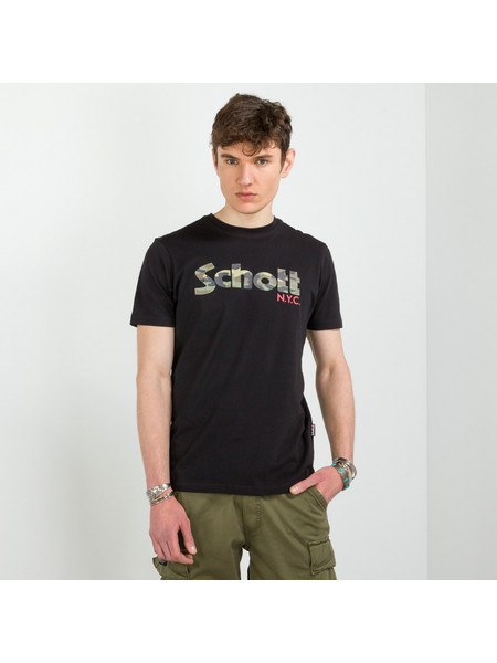 Schott M Courtes Grand Logo T-Shirt (TS LOGO)