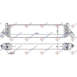 Ψυγειο Intercooler 2.2 D Πετρελαιο (615x145x62) Mazda CX5 17-22 - 505106200