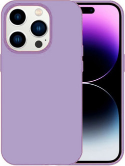 Θήκη Rubber Ενισχυμένης Σιλικόνης για iPhone 15 Pro Λιλά