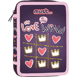 Must Love Wins Κασετίνα Γεμάτη με 2 Θήκες Μωβ 000585096