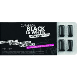 CURAPROX BLACK IS WHITE CHEWING GUM 12ΤΜΧ