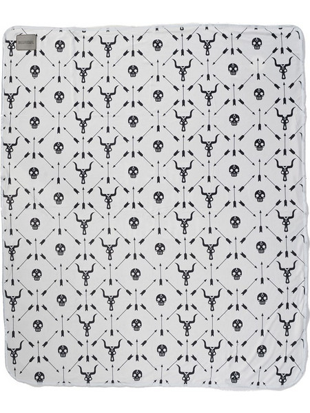 BEE UNUSUAL NO PLACE LIKE HOME THROW BLANKET WHT/GRAPH 127X152