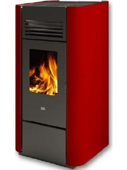 Eva Calor Delia Red Σόμπα Pellet Αερόθερμη 9.5kW