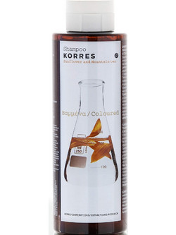 Korres Sunflower & Mountain Tea Σαμπουάν για Προστασία Χρώματος για Ξηρά & Βαμμένα Μαλλιά 250ml