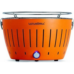 LotusGrill Classic Mandarin Orange Ανοξείδωτη Ψησταριά Κάρβουνου Στρογγυλή Επιφάνειας 32cm