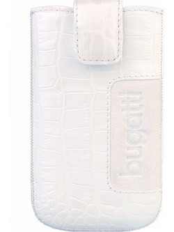 Θήκη Bugatti SlimCase Leather Croco White Size M (73 X 122mm)