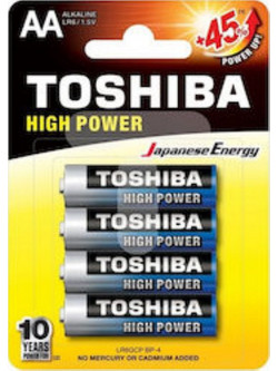 Toshiba High Power AA 4τμχ