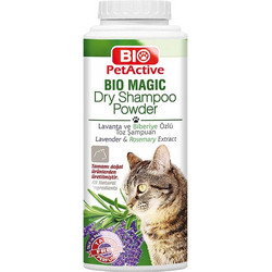 BIO PETACTIVE MAGIC DRY SHAMPOO POWDER ΓΙΑ ΓΑΤΕΣ 150GR
