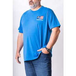 T-SHIRT K/M NAUTICA ΜΟΝΟΧΡΩΜΟ ΣΤΑΜΠΩΤΟ ΣΤΗΝ ΠΛΑΤΗ - ΡΟΥΑ
