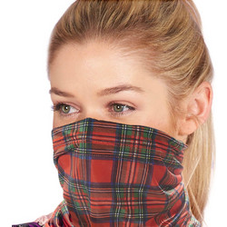 Eco Chic Snood Red Tartan S05 1τμχ