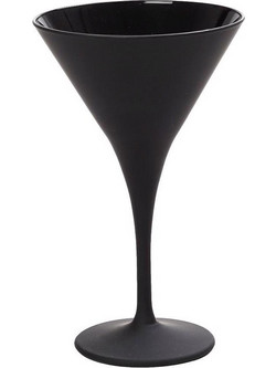Espiel Ποτήρι Κοκτέιλ Γυάλινο Κολωνάτο Maya Black 250ml RAB326K6