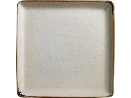 Kutahya Porselen Πιάτο Ρηχό Πορσελάνης Τετράγωνο Beige 25x25cm KXTAN22525
