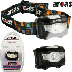 Arcas 5W Φακός Κεφαλής Εργασίας Μπαταρίας Led Αδιάβροχος IPX6 160lm
