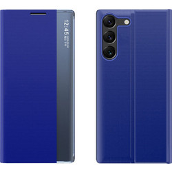 New Sleep View Case for Samsung S24 with flap - blue