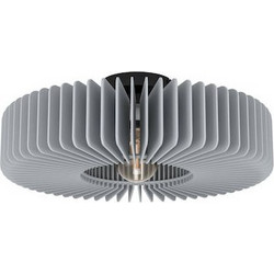 Πλαφονιέρα Οροφής Γκρι 50xH17,5cm 1xE27 Eglo Palombaia 900832