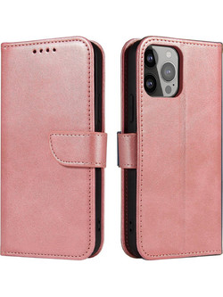 Wallet Case with Stand for iPhone 15 Plus Magnet Case - Pink
