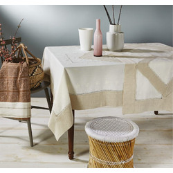 Σετ Τραπεζαρίας 201123 Polycotton White Egg 7Τεμ