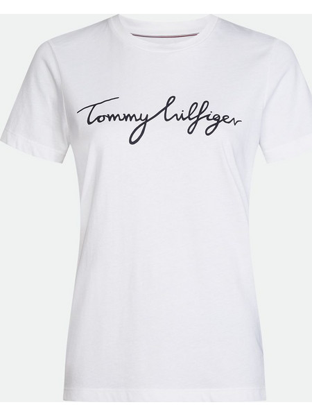 TOMMY HILFIGER HERITAGE CREW NECK GRAPHIC TEE WW0WW24967-100 White