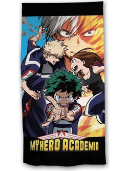 My Hero Academia Παιδική Πετσέτα Θαλάσσης Microfiber Μαύρη 70x140cm 4