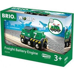 Brio World Battery Frachtlok Train 33214