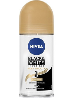 Nivea Black & White Invisible Silky Smooth Γυναικείο Αποσμητικό Roll On 48h 50ml