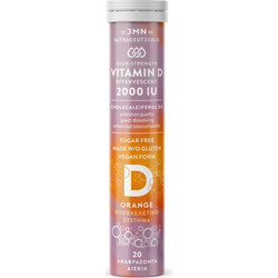 JMN Nutraceuticals Vitamin D3 2000iu Orange 20 Αναβράζοντα Δισκία