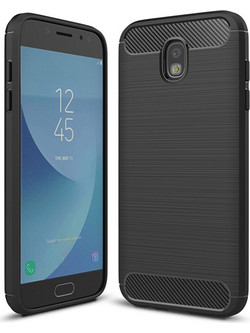 Techsuit Carbon Silicone Back Cover Black (Samsung Galaxy J5 2017)