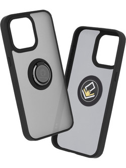 Techsuit Glinth Ring Holder Back Cover Black (iPhone 15 Pro Max)