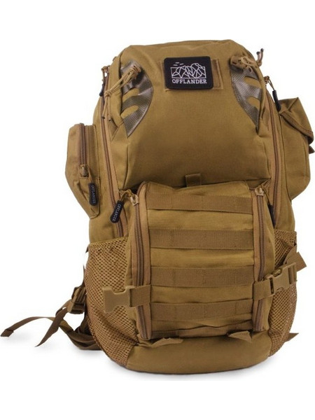 Offlander Tactic Στρατιωτικό Σακίδιο 23lt Καφέ OFFCACC33