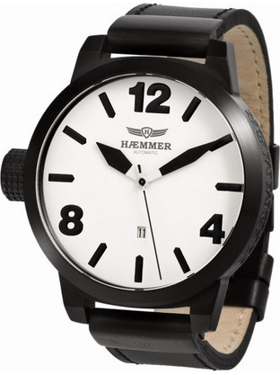 Haemmer Ivory XXL Black Leather Strap H-05