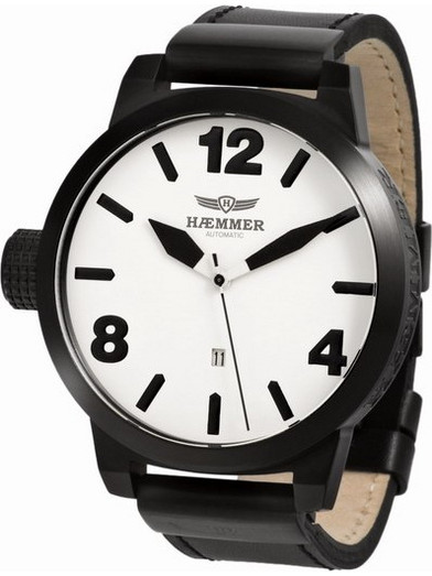 Haemmer Ivory XXL Black Leather Strap H-05