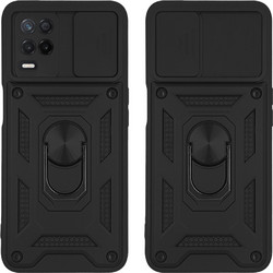Sonique Ring Armor CamPro Θήκη Μαύρο (Realme 8 5G)