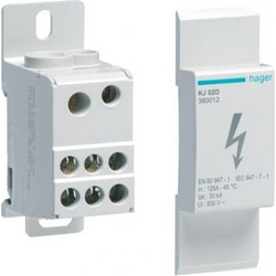 Μπλοκ Διανομής Ράγας 1P 125Α KJ02D Hager KJ02D