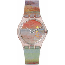 Swatch Γυναικείο Ρολόι με Πολύχρωμο Καουτσούκ Λουράκι SO28Z700