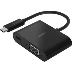 Belkin USB-C to VGA-Adapter 60W PD, black AVC001btBK