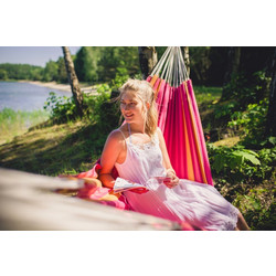Αιώρα με ξύλινη βάση Kronos Set Santana Pink Santana