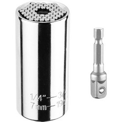 GRAPHITE Πολυκαρυδάκι 3/8" 7-19mm με αντάπτορα για δράπανο 55H224