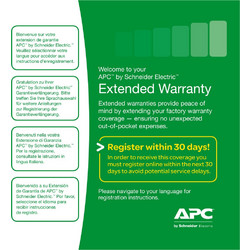 APC Extended Warranty Service Pack Technischer Support Telefonberatung 3 Jahre 24x7 fr PN BE670M1 BE850G2 BR1200SI BR1600MI BR1600SI BR900MI BV1000 BV650 BV800 (WBEXTWAR3YRSP01)
