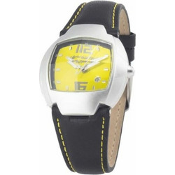 Chronotech Γυναικείο Ρολόι με Μαύρο Δερμάτινο Λουράκι CT7305L-07