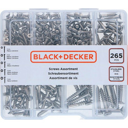 Κιτ βιδών Black & Decker Torx 265 Τεμάχια